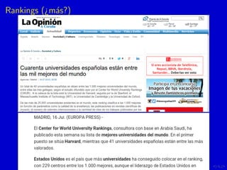 Rankings (¿m´as?)
 