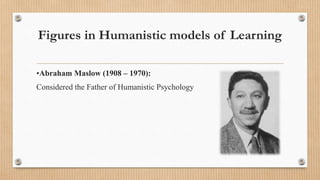 Figures in Humanistic models of Learning
•Abraham Maslow (1908 – 1970):
Considered the Father of Humanistic Psychology
 