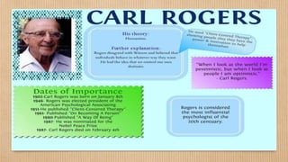 Carl Rogers (1902 – 1987)
 