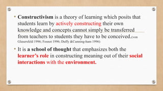 Humanism vs. constructivism | PPTX