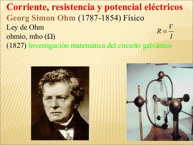 Georg Simon Ohm Aportaciones A La Electricidad