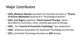 Humanistic perspective | PPTX
