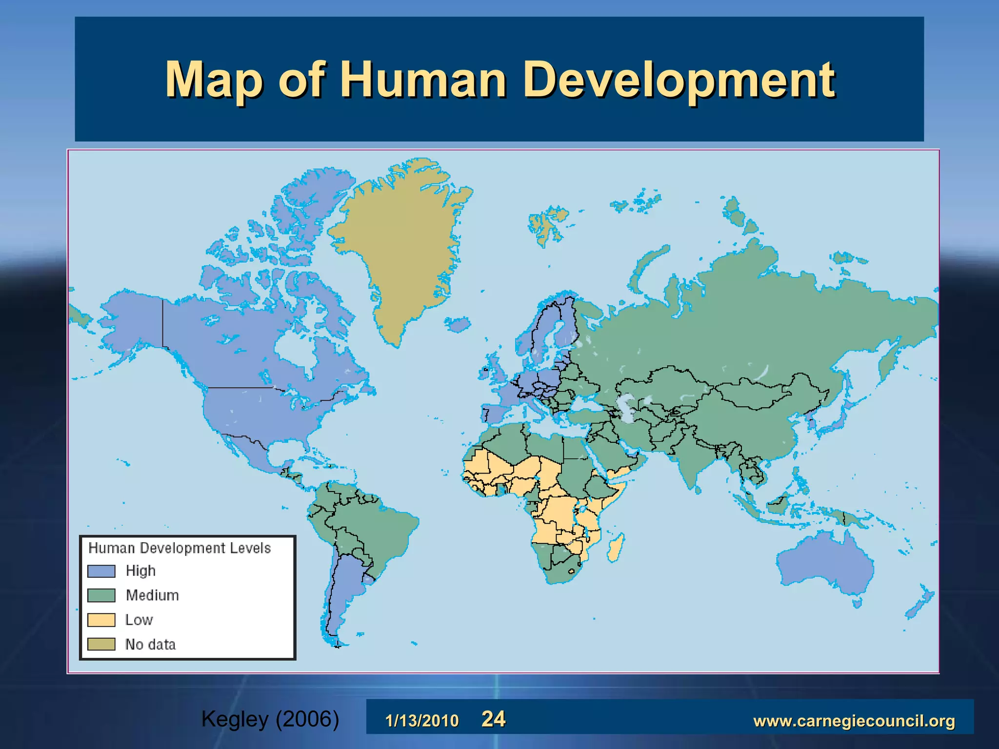 Map of Human Development Kegley (2006) 