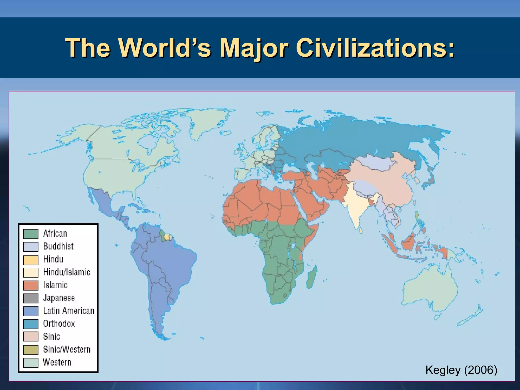 The World’s Major Civilizations: Kegley (2006) 