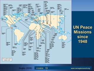 UN Peace Missions since 1948 Kegley (2006) 