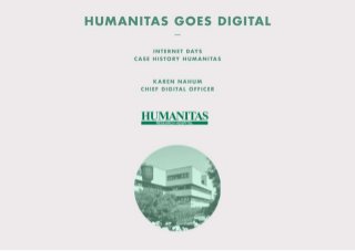 Humanitas goes digital - Presentazione Internet Days