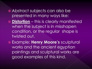 Methods of presenting the art subject | PPTX