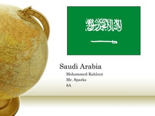 Saudi Arabia Mohammed Kahlout Mr. Sparks 8A 