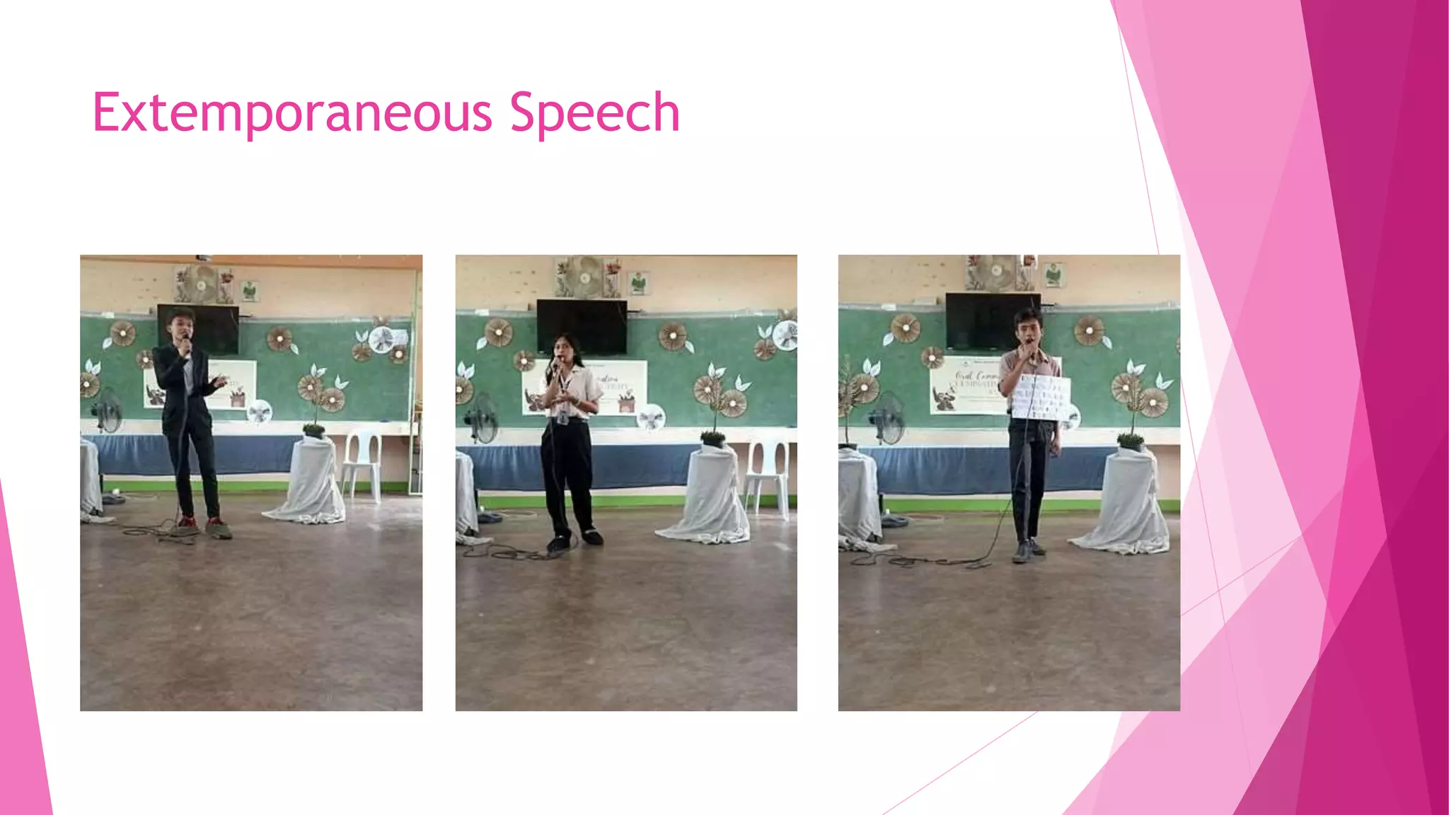 Extemporaneous Speech
 