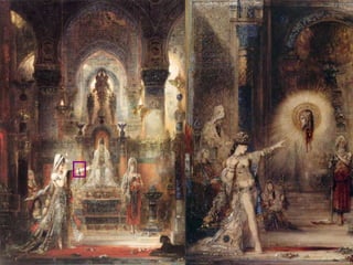 Aura: Enlighten, developed to another stageUpward gazeHot colors: earthly fires of passion & sensualityUpward triangle: perfect human knowledge, achieved through magicMood: mystery, intrigue, magical, supernaturalMediumistic character“Mysteriosa”  Jean Deville (1892)(Portrait of Mrs. Stuart Merrill)