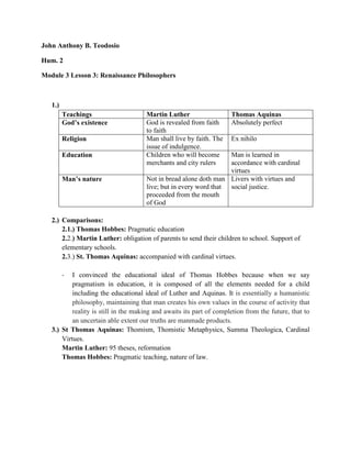 Module 3 Assignment Renaissance Code Humanities module 3 | DOCX