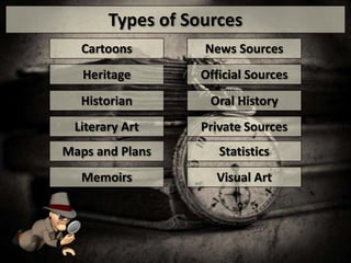 Primary Sources / Secondary Sources [Humanities] | PPSX