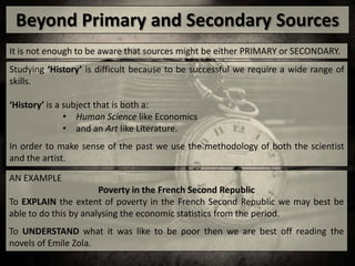 Primary Sources / Secondary Sources [Humanities] | PPSX