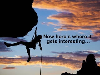 Now here’s where it
gets interesting…
 