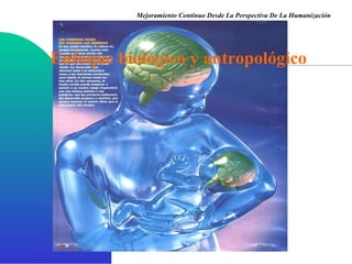 Enfoque biológico y   antropológico Mejoramiento Continuo Desde La Perspectiva De La Humanización 