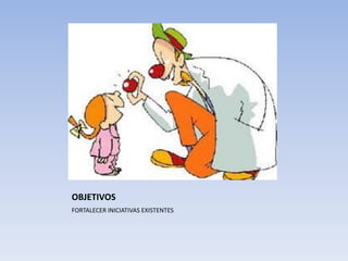 OBJETIVOS
FORTALECER INICIATIVAS EXISTENTES

 