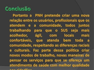Humanização da assistencia