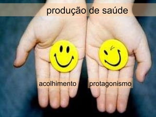 produção de saúde acolhimento protagonismo 