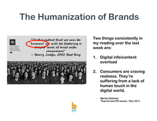 Humanizing Brands