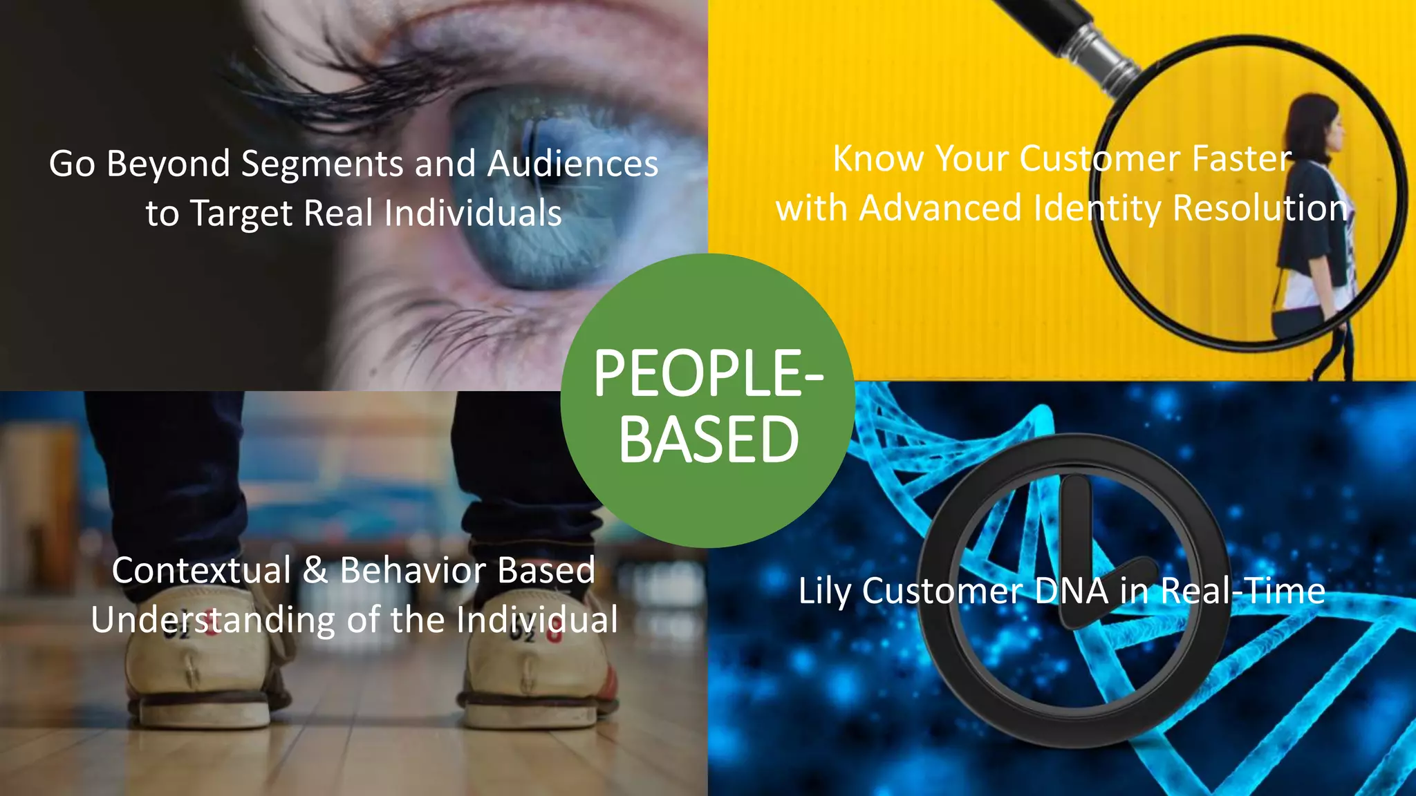 16 Copyright 2017 NGDATA
®, Inc.
Contextual & Behavior Based
Understanding of the Individual
Lily Customer DNA in Real-Time
Know Your Customer Faster
with Advanced Identity Resolution
Go Beyond Segments and Audiences
to Target Real Individuals
PEOPLE-
BASED
 