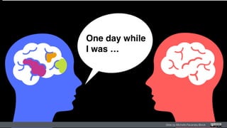 One day while
I was …
Slide by Michelle Pacansky-Brock
 