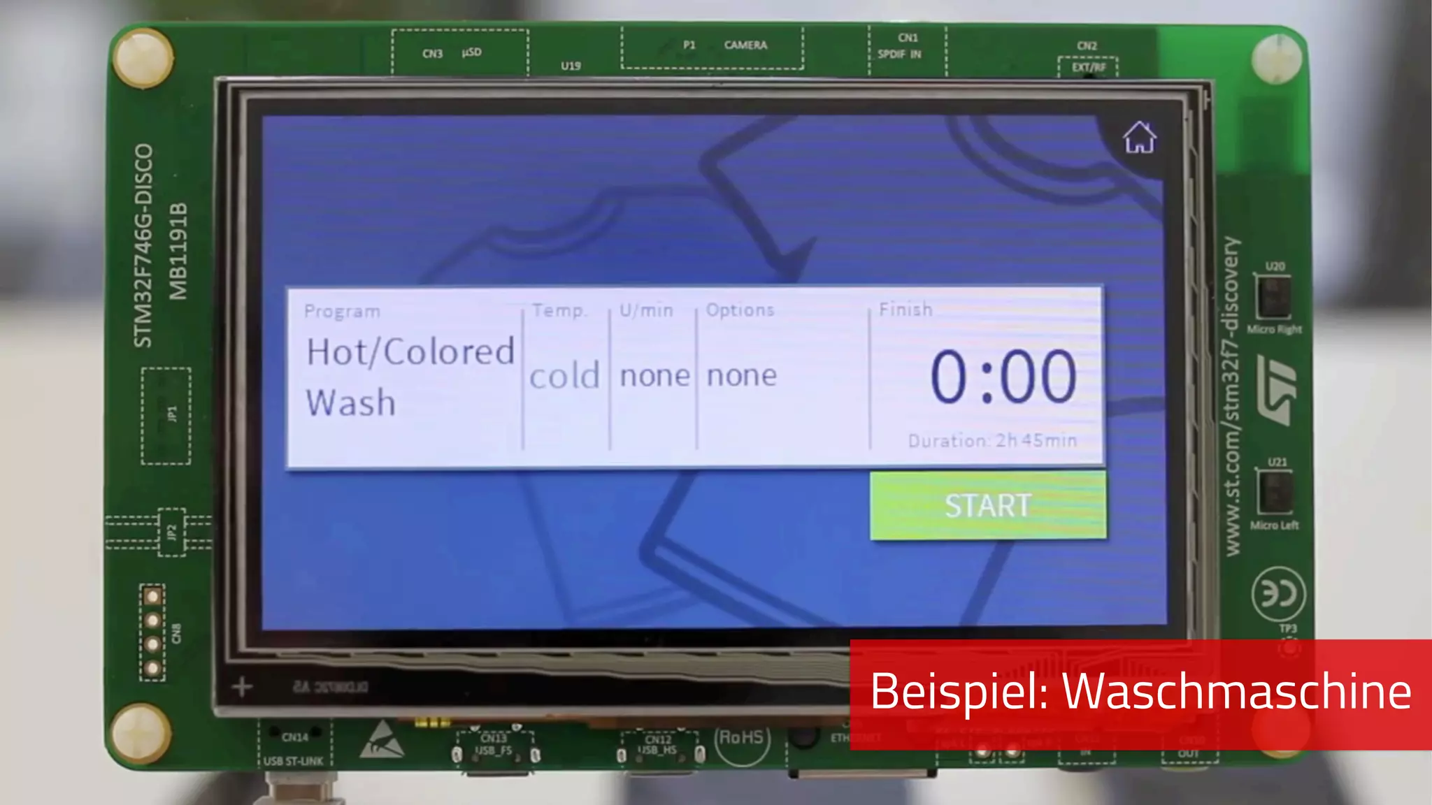 Beispiel: Waschmaschine
 