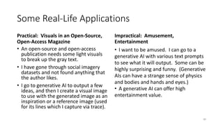 Some Real-Life Applications
Practical: Visuals in an Open-Source,
Open-Access Magazine
• An open-source and open-access
pu...