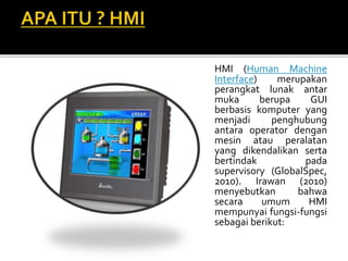 Human machine interface | PPTX