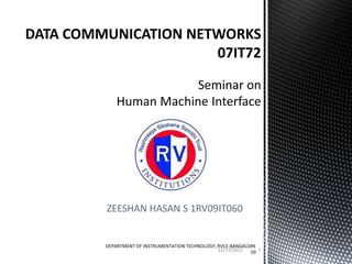 ZEESHAN HASAN S 1RV09IT060


DEPARTMENT OF INSTRUMENTATION TECHNOLOGY, RVCE BANGALORE
                                          12/17/2012     1
                                                      59
 