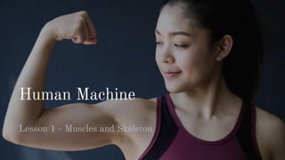 Human Machine
Lesson 1 - Muscles and Skeleton
 