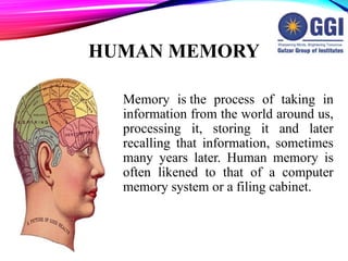 human memory.pptx by Nisar Ahmad Haris . | PPTX