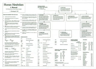 Human metabolism manual, map, enymes, hormones, pathways etc
