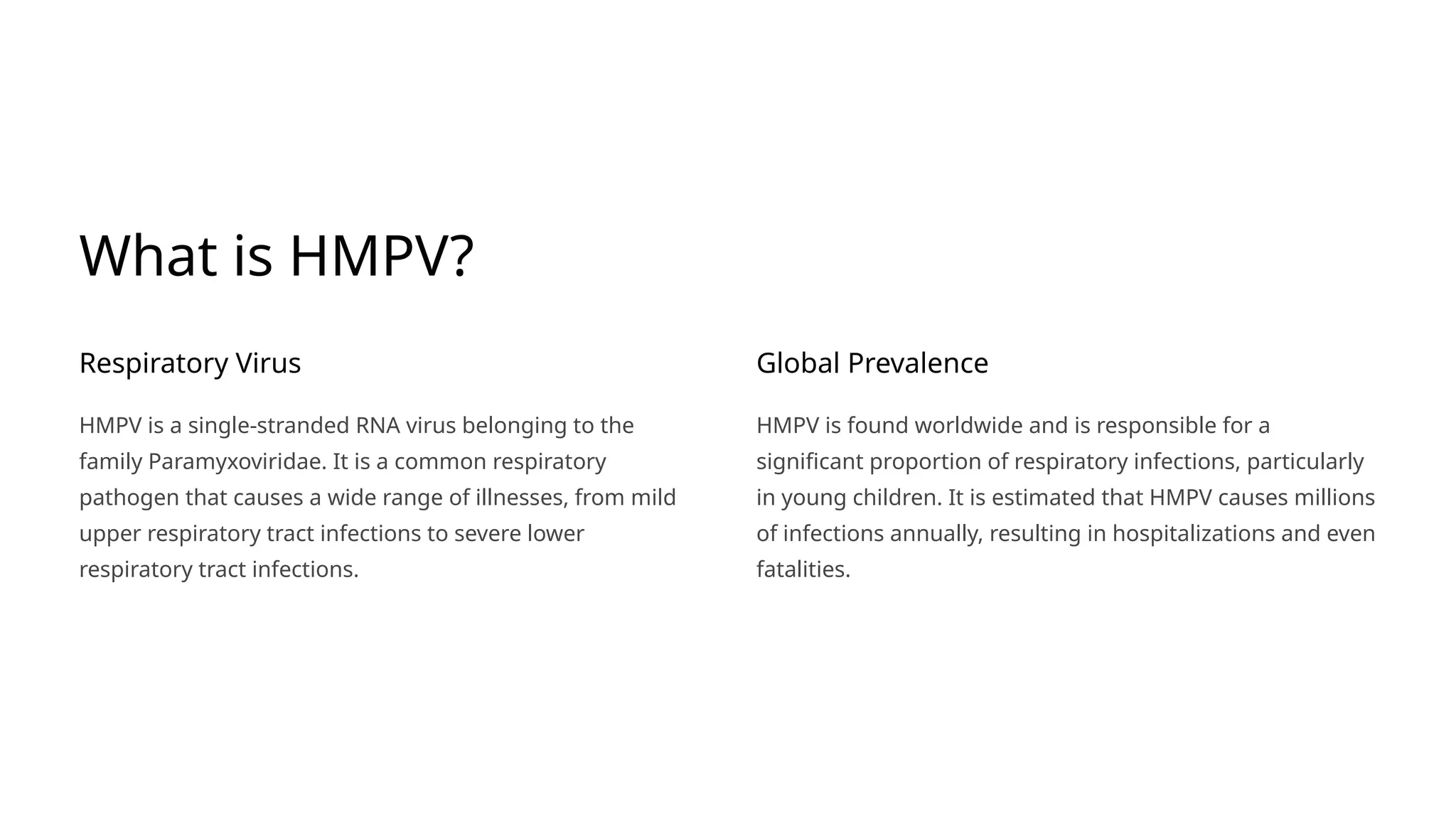 Human Metapneumovirus (HMPV) A Comprehensive Overview on Slideshare by Raj Kumar Mandal PPT