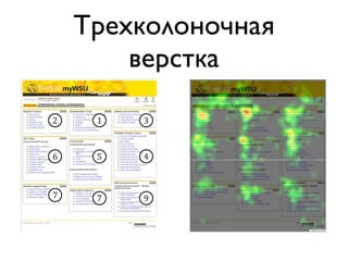 Трехколоночная
    верстка
 