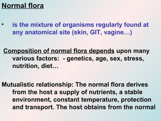 Floral Normal Human normal flora | PPT