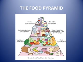 THE FOOD PYRAMID
 