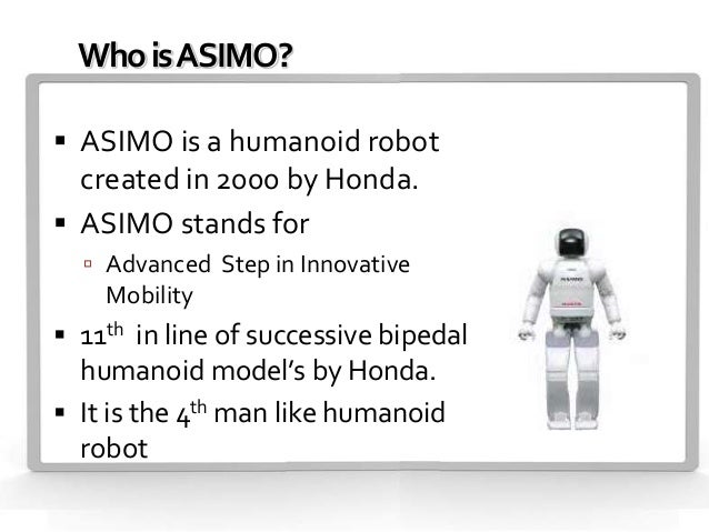 humanoid robot ppt