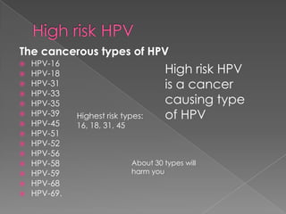Hpv Types Human Papillomavirus | PPTX