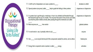 Human Physiology Chemistry