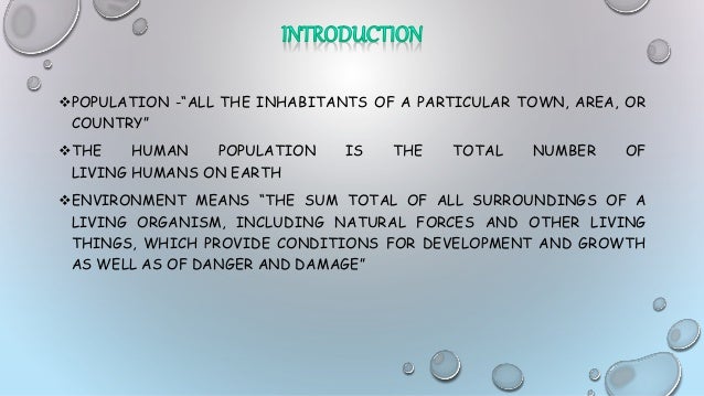 Human Population And Environment Chapter 2