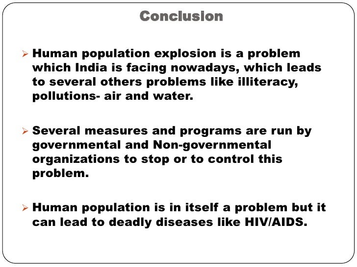 Human population explosion