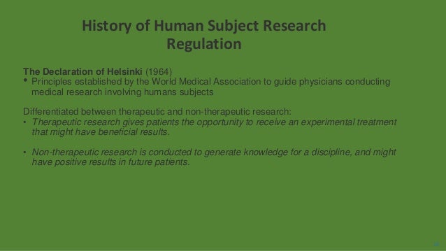 Human Research Subjects And Irb Process