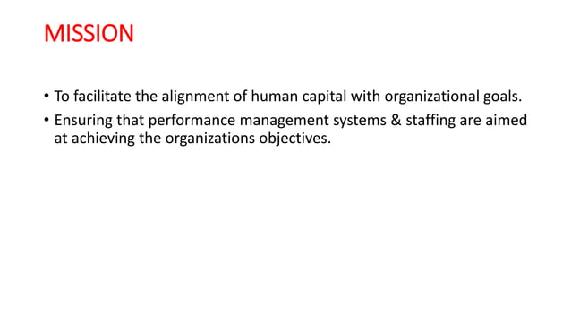 HUMAN RESOURCE DEFINITION,FUNCTION,MISSION,VISION,OBJECTIVES,PURPOSE ...