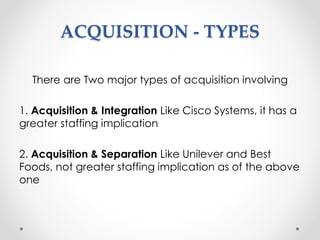 Human Resource Aspect of Mergers and Acquisition - Presentation - Karim ...