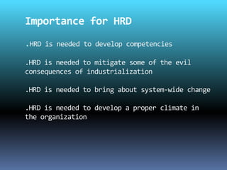 Human Resource Development