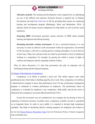 Hrm Dissertation Topics Examples Human resource development | PDF