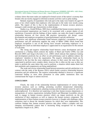 Human resource hr practices and employees job satisfaction focus on a ...