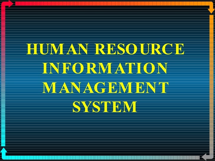 Human resource information management system new