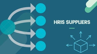 HRIS SUPPLIERS
HRIS SUPPLIERS
 