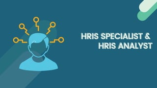 HRIS SPECIALIST &
HRIS SPECIALIST &
HRIS ANALYST
HRIS ANALYST
 